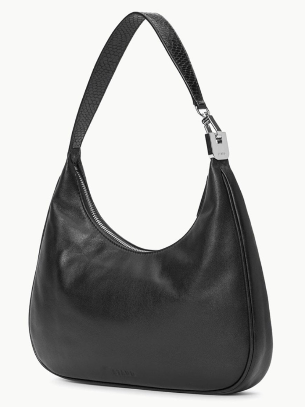 NWOT STAUD “Sylvie” Shoulder Bag Black Calf Leather